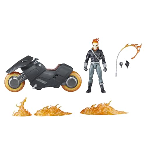 Marvel Legends Series Ghost Rider Danny Ketch 6-inch action figure with motorcycle accessory