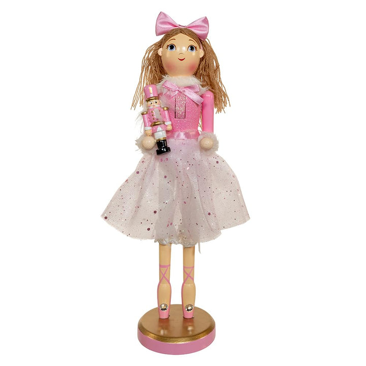 Kurt Adler 12-inch Clara Ballerina Nutcracker in tutu and ballet slippers holiday figurine