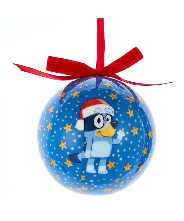 Kurt S. Adler Bluey decoupage ball Christmas tree hanging ornament