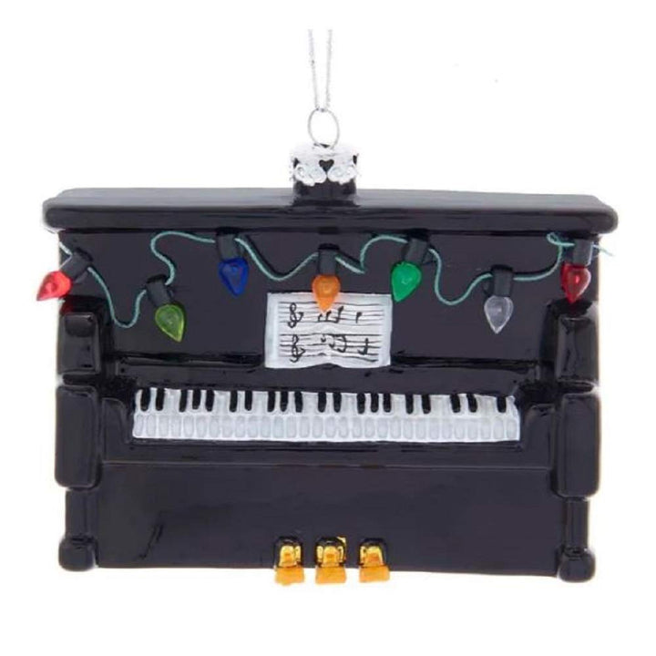Kurt S. Adler Noble Gems glass upright piano Christmas tree ornament NB1554