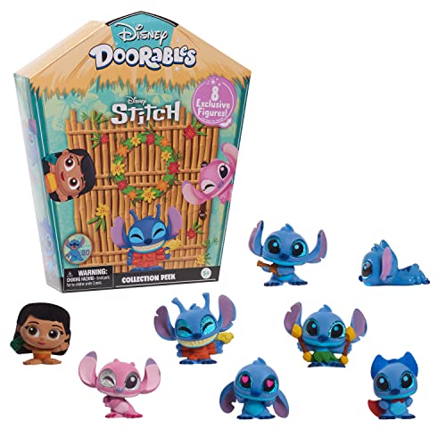 Just Play Disney Doorables Stitch Collection Peek - surprise mini figure set for kids ages 5+