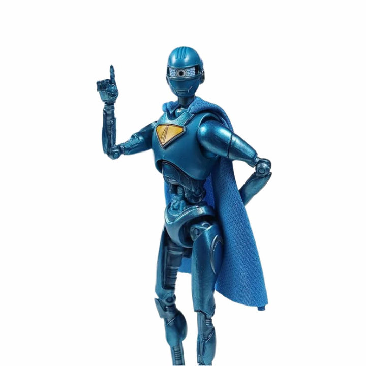 McFarlane Toys DC Multiverse Superman Movie Superman Robot Red Platinum 7-inch deluxe exclusive action figure with base