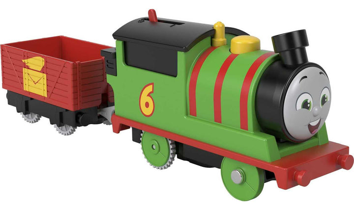 Thomas & Friends motorized battery-powered Percy engine with tender for preschool kids ages 3 and up