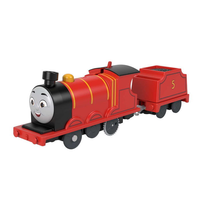 Thomas & Friends Motorized James Battery-Powered Train Engine with Tender for Preschool Kids Ages 3+