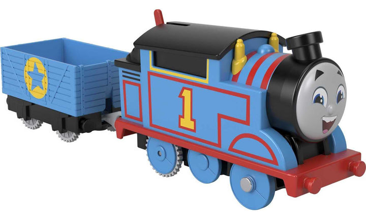 Thomas & Friends motorized battery-powered Thomas blue engine with cargo for preschool kids ages 3 and up
