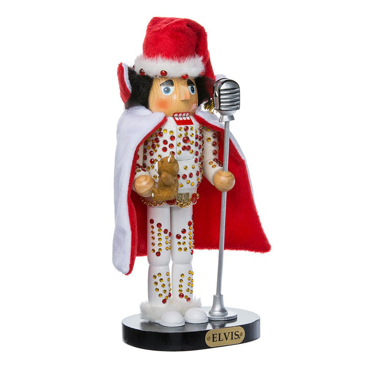 Elvis Presley Kurt Adler 10-inch nutcracker - Elvis figurine dressed in white jumpsuit