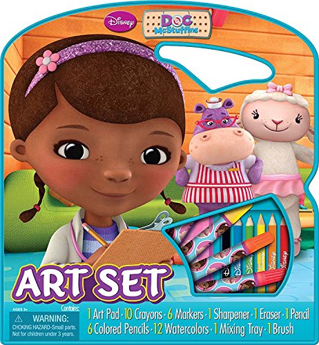 Bendon Doc McStuffins art pad and supplies set with large art storage carry case