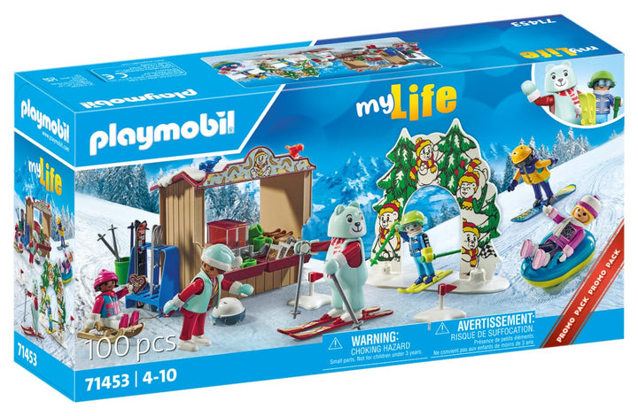 Playmobil Ski World building set with ski slope figures and winter accessories