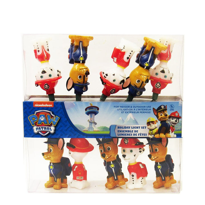 Kurt S. Adler Paw Patrol 10-Light Christmas String Light Set - Nickelodeon licensed holiday decoration