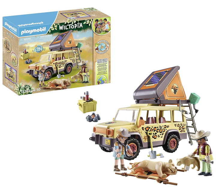 Playmobil Cross-Country Vehicle with Lions playset - off-road toy vehicle with lion figures