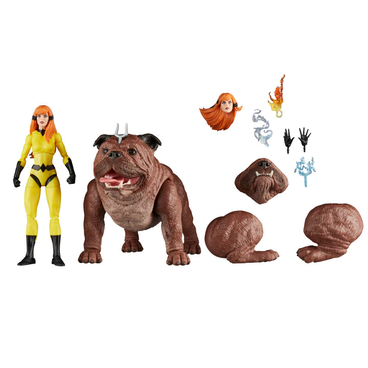 Marvel Legends Series Crystal and Lockjaw deluxe 6-inch comics collectible action figures