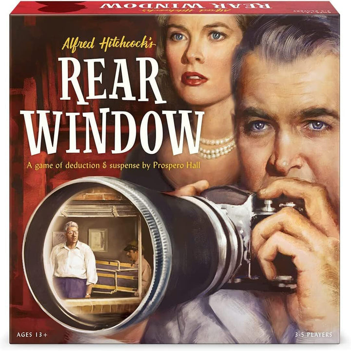 Funko Games Rear Window board game box - strategy game inspired by the Hitchcock film