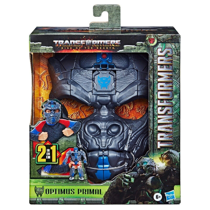 Transformers Rise of the Beasts - Optimus Primal 9-inch 2-in-1 converting roleplay mask and action figure