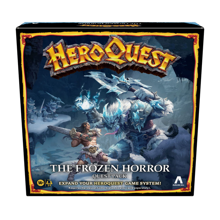 Hasbro Gaming Avalon Hill HeroQuest The Frozen Horror Quest Pack expansion box